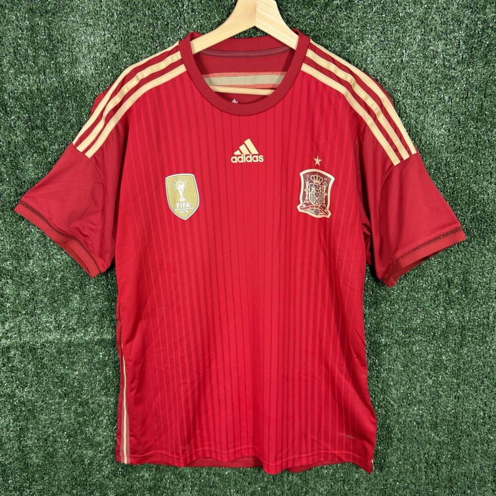 SPAIN 2014 2015 NATIONAL TEAM FIFA HOME FOOTBALL JERSEY SIZE XL WORLD CUP SOCCER